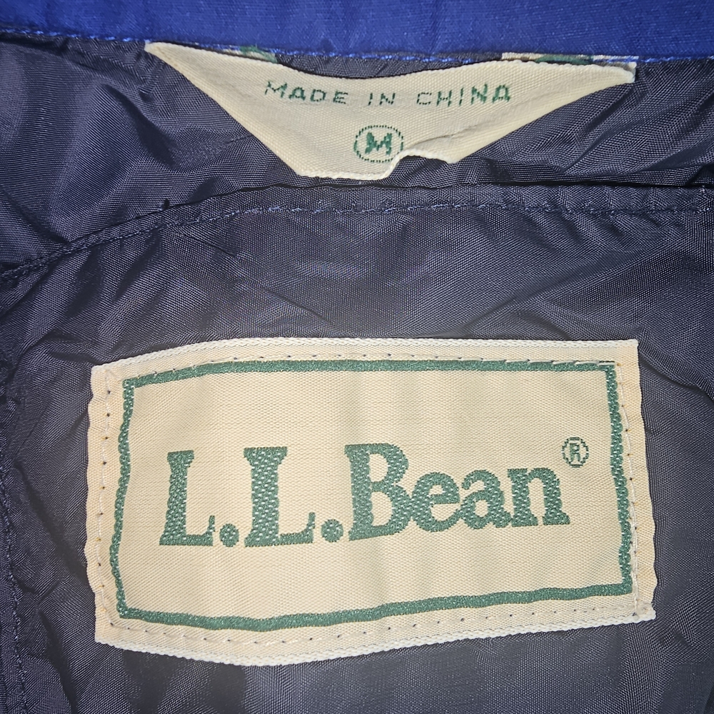 L.L. Bean Men's Cobalt Blue Shirt Jacket Goosedown - Picture 7 of 9